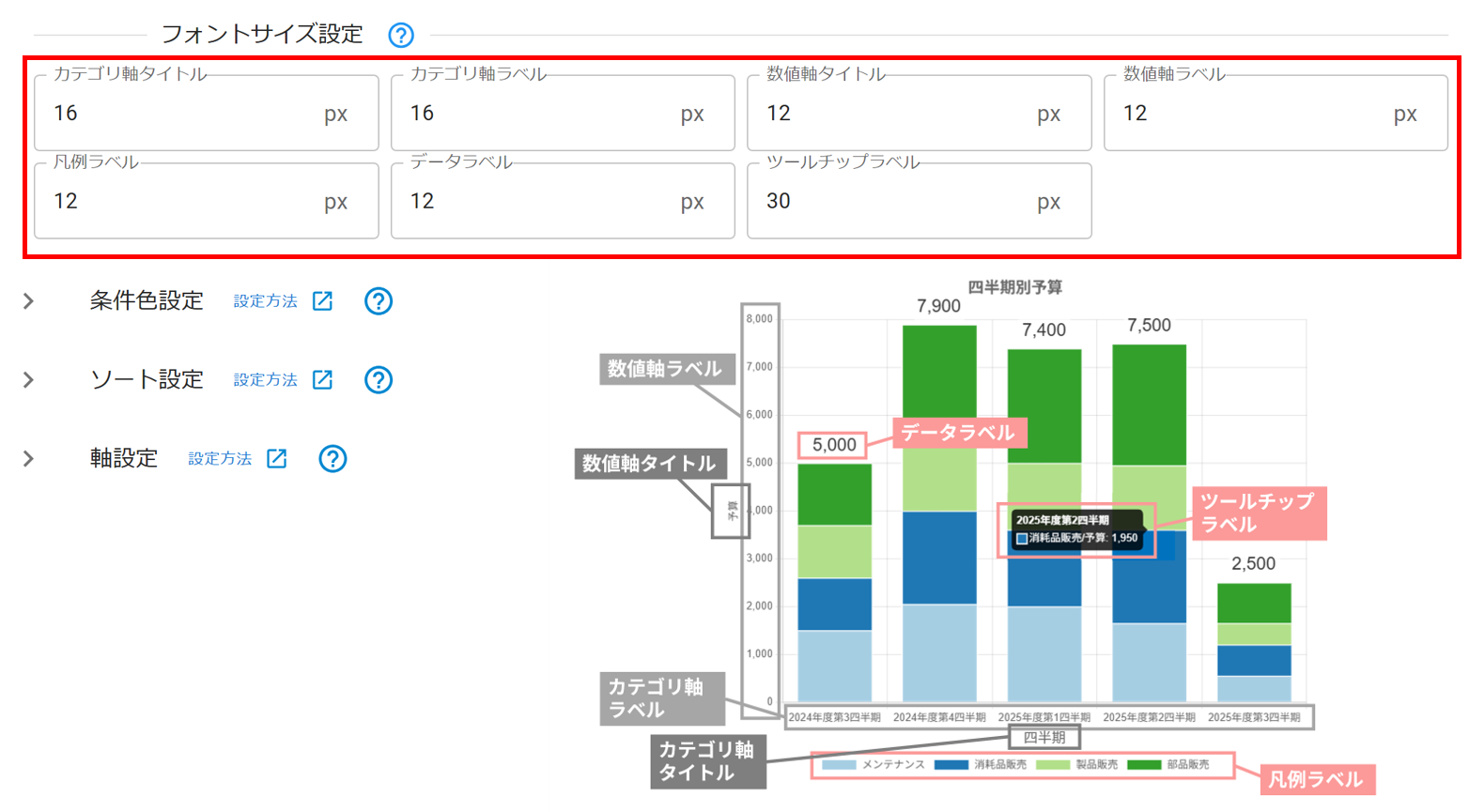 プラグイン設定レイアウト設定画面