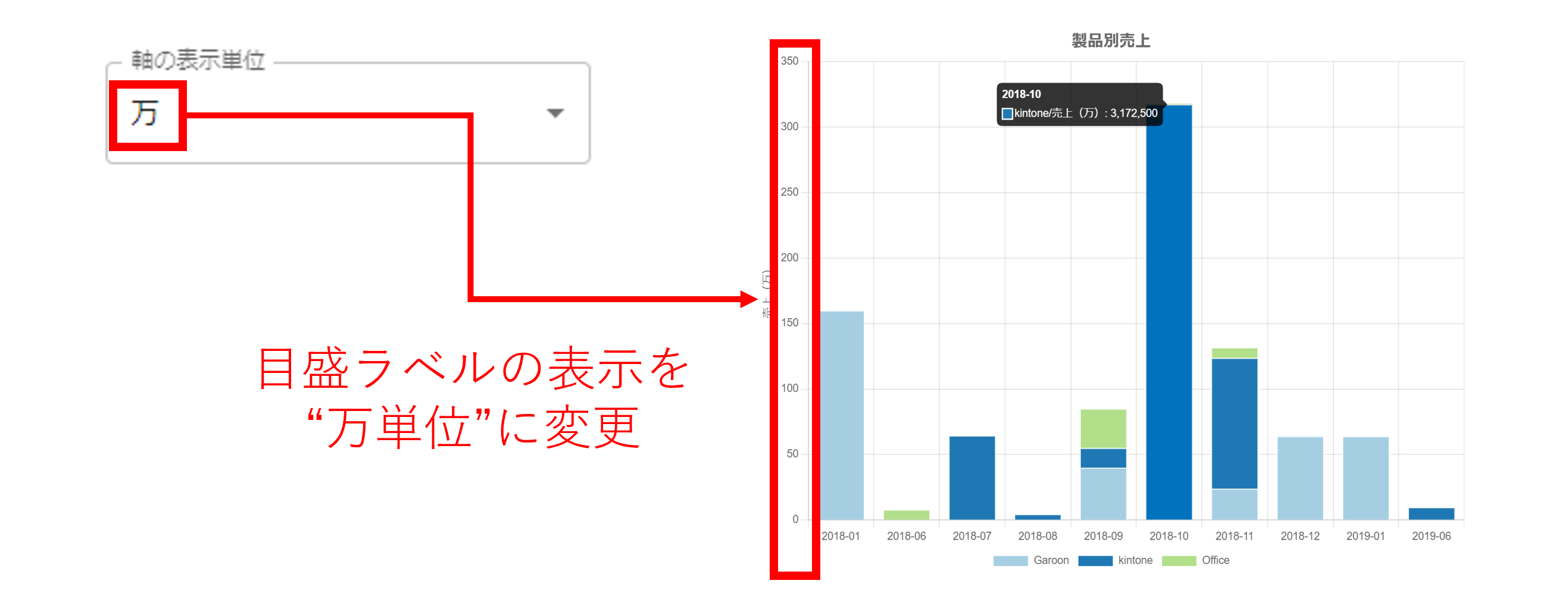 プラグイン設定軸設定画面