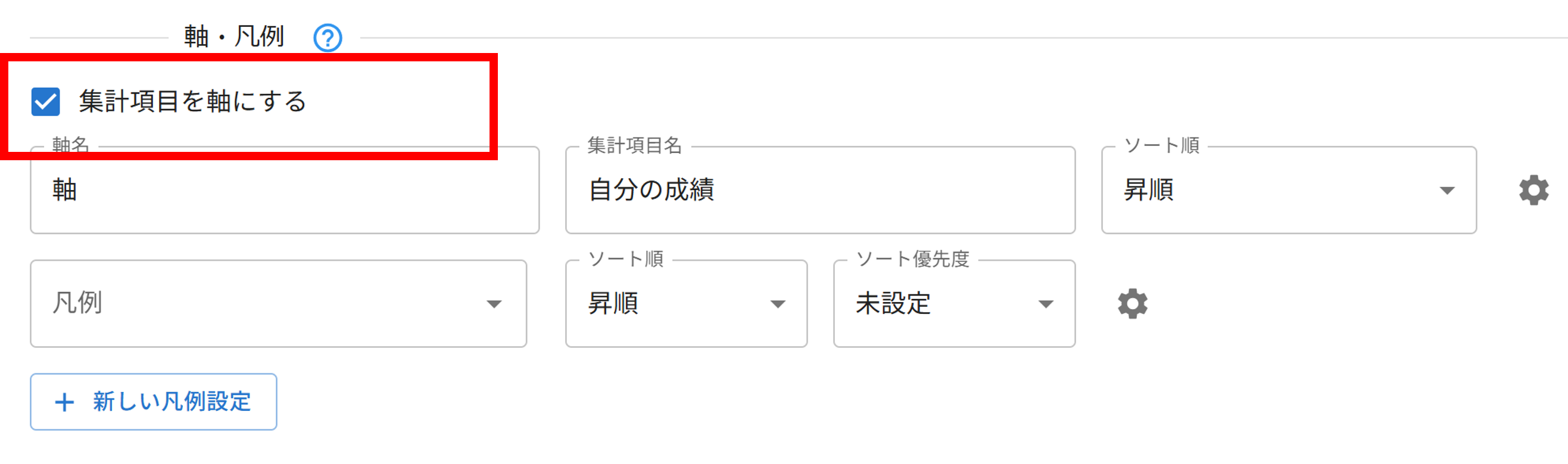 プラグイン設定グラフ詳細設定画面